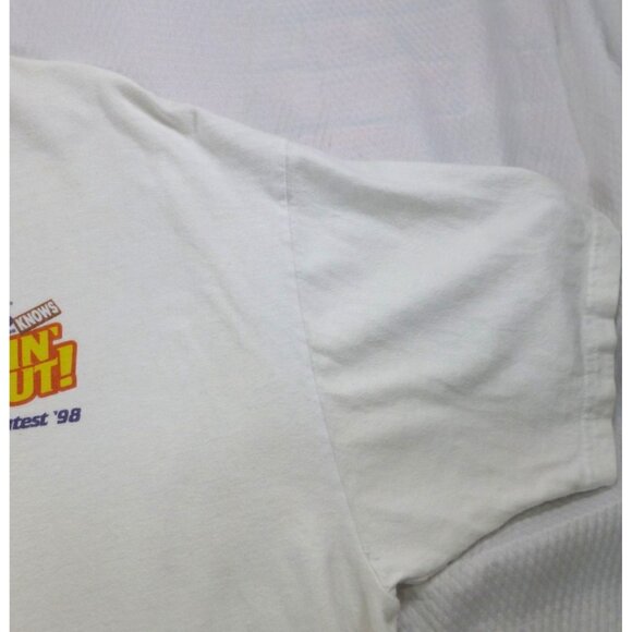 Vintage Lowes Cookin Out 98 T-Shirt XL By Hanes - Picture 9 of 10